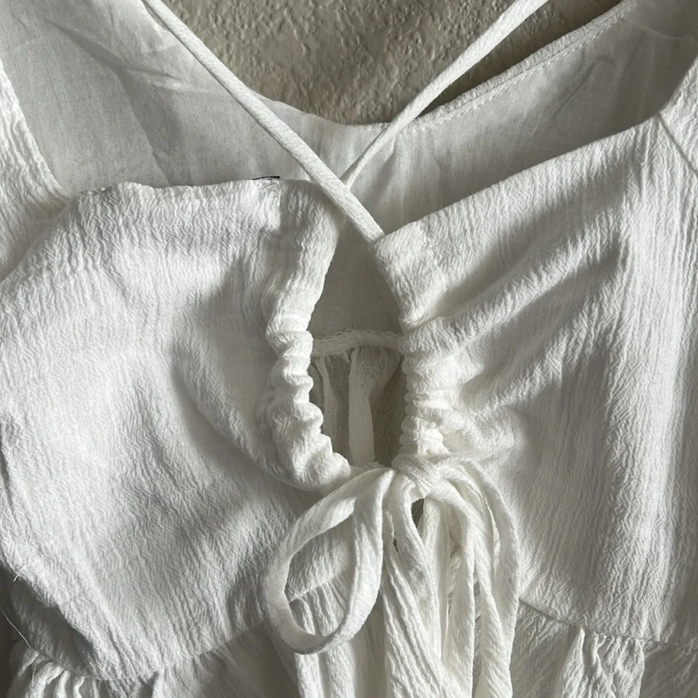White babydoll top - Picture 5 of 7